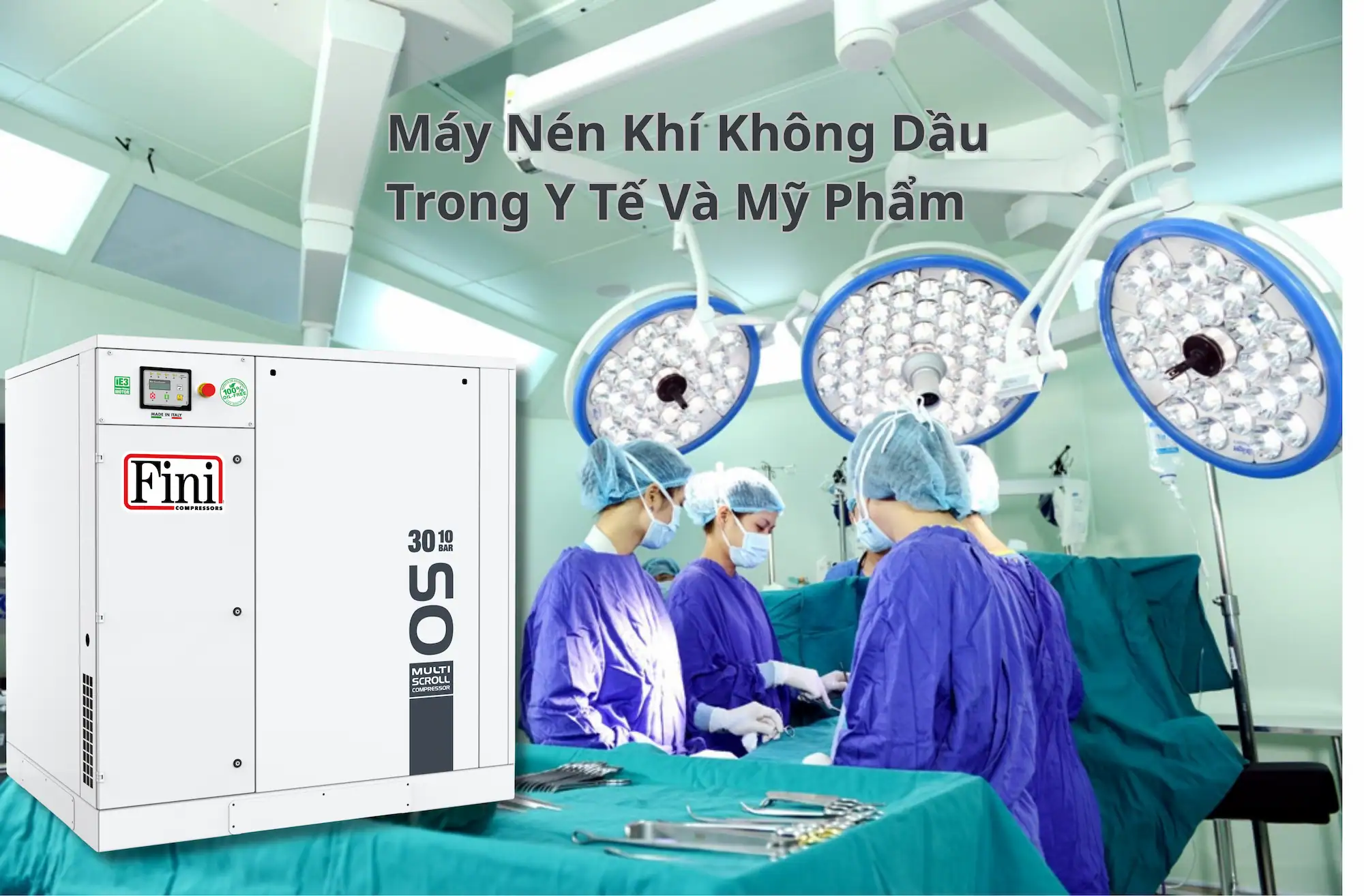 Máy nén khí không dầu Fini OS