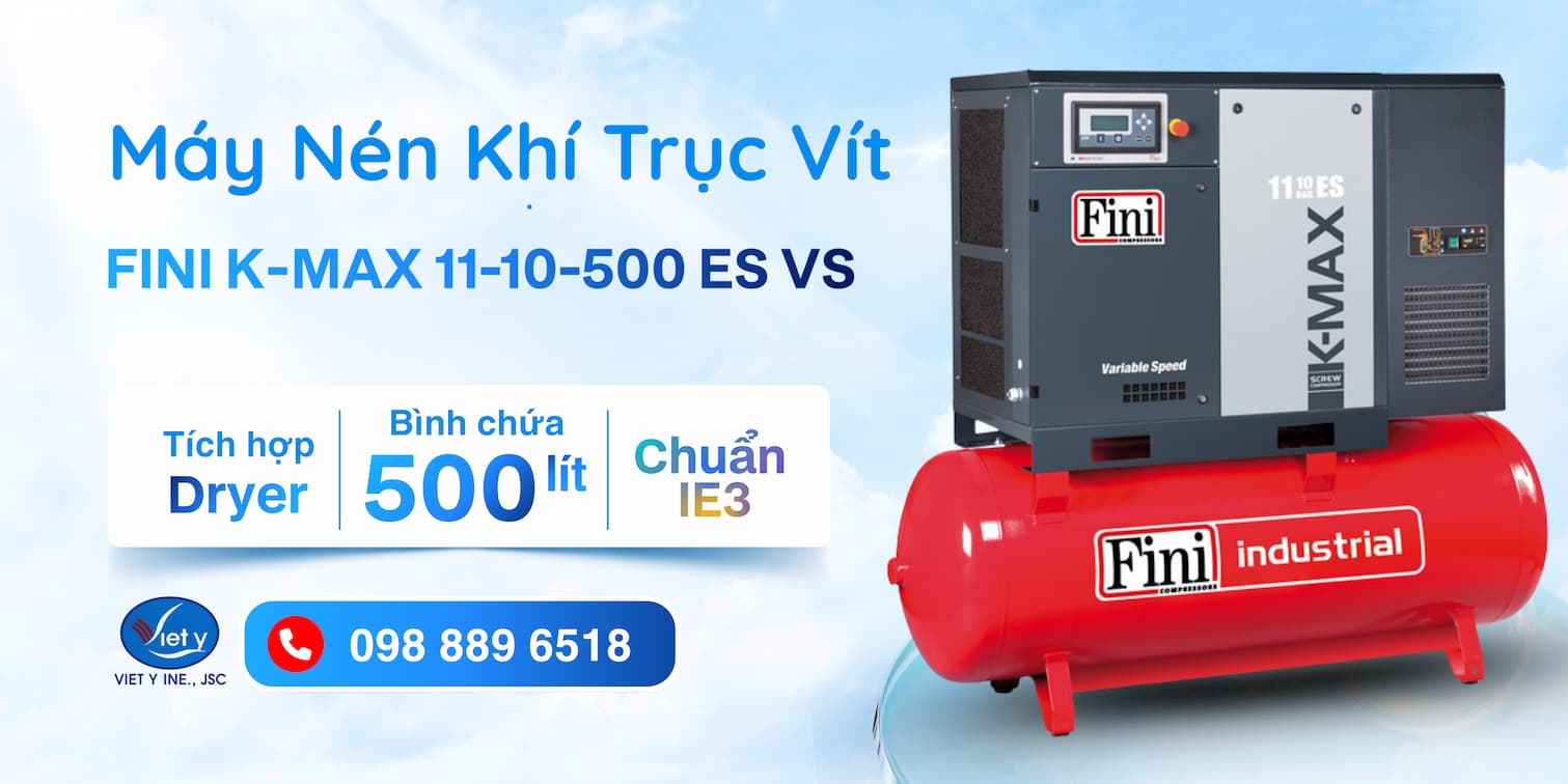 Máy nén trục vít FINI K-MAX 11-10-500 ES VS